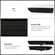 Load image into Gallery viewer, Acura TL 2004-2008 4 Piece Front White & Rear White LED Side Marker Lights Smoke Len (Not Compatible On Type-S Models)