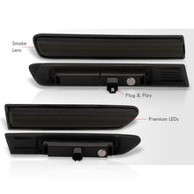 Load image into Gallery viewer, Acura TL 2004-2008 4 Piece Front White & Rear White LED Side Marker Lights Smoke Len (Not Compatible On Type-S Models)
