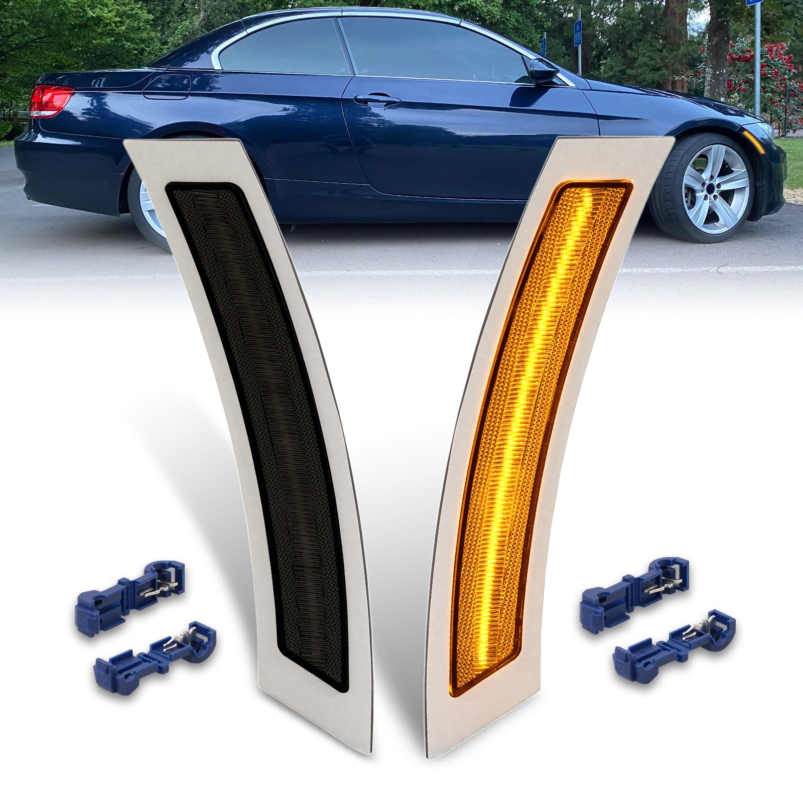 BMW 3 Series E92 E93 Coupe 2007-2013 Front Bumper Amber LED