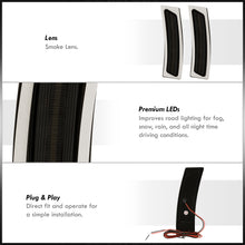 Load image into Gallery viewer, BMW 3 Series LCI F30 F31 (Base) 2016-2019 / F30 M Sport 2012-2015 / 4 Series F32 F33 F36 2014-2020 Front Bumper White LED Side Marker Reflector Lights Smoke Len