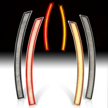 Load image into Gallery viewer, Chevrolet Corvette C7 2014-2019 4 Piece Front Amber & Rear Red LED Side Marker Lights Clear Len