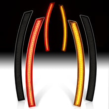 Load image into Gallery viewer, Chevrolet Corvette C7 2014-2019 4 Piece Front Amber & Rear Red LED Side Marker Lights Smoke Len