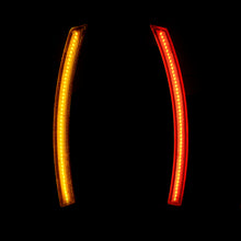 Load image into Gallery viewer, Chevrolet Corvette C7 2014-2019 4 Piece Front Amber & Rear Red LED Side Marker Lights Smoke Len