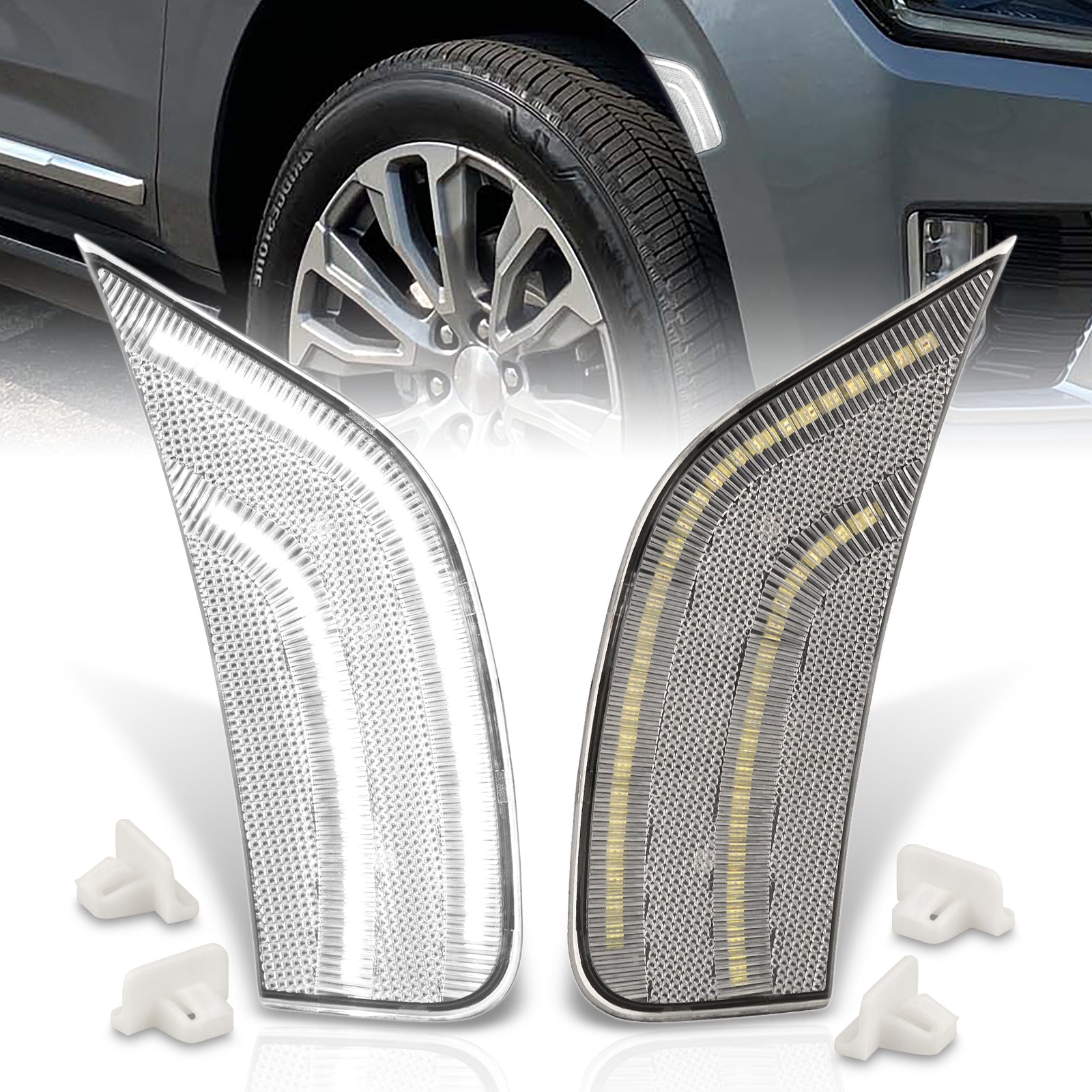 トップス ema125 Amazon.com: Maxxima M63122Y Amber Oval LED Side Turn Signal