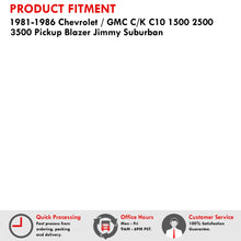 Load image into Gallery viewer, Chevrolet GMC C/K C10 1500 2500 3500 Pickup Blazer Jimmy Suburban 1981-1986 Front Amber LED Side Marker Lights Clear Len