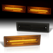 Load image into Gallery viewer, Chevrolet GMC C/K C10 1500 2500 3500 Pickup Blazer Jimmy Suburban 1981-1986 Front Amber LED Side Marker Lights Smoke Len