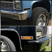 Load image into Gallery viewer, Chevrolet GMC C/K C10 1500 2500 3500 Pickup Blazer Jimmy Suburban 1981-1986 Front Amber LED Side Marker Lights Smoke Len