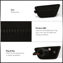 Load image into Gallery viewer, Chevrolet Cruze 2011-2015 / Limited 2016 Front Amber LED Side Marker Lights Smoke Len