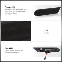 Load image into Gallery viewer, Chevrolet Camaro 2010-2015 Amber LED Front Side Marker Lights Smoke Len