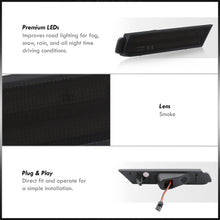 Load image into Gallery viewer, Chevrolet Camaro 2010-2015 White LED Front Side Marker Lights Smoke Len