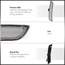 Load image into Gallery viewer, Chevrolet Camaro 2016-2022 Front Amber LED Side Marker Clear Len