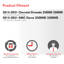 Load image into Gallery viewer, Chevrolet Silverado (Dually) 2500HD 3500HD 2015-2021 / GMC Sierra (Dually) 2500HD 3500HD 2015-2021 4 Piece Front Amber & Rear Red LED Fender Side Marker Lights Clear Len