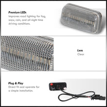 Load image into Gallery viewer, Chevrolet Silverado (Dually) 2500HD 3500HD 2015-2021 / GMC Sierra (Dually) 2500HD 3500HD 2015-2021 4 Piece Front Amber & Rear Red LED Fender Side Marker Lights Clear Len