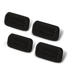 Load image into Gallery viewer, Chevrolet Silverado (Dually) 2500HD 3500HD 2015-2021 / GMC Sierra (Dually) 2500HD 3500HD 2015-2021 4 Piece Front Amber & Rear Red LED Fender Side Marker Lights Smoke Len