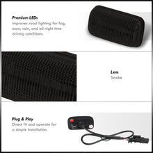 Load image into Gallery viewer, Chevrolet Silverado (Dually) 2500HD 3500HD 2015-2021 / GMC Sierra (Dually) 2500HD 3500HD 2015-2021 4 Piece Front Amber & Rear Red LED Fender Side Marker Lights Smoke Len