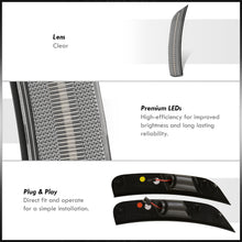 Load image into Gallery viewer, Chrysler Pacifica 2017-2022 / Voyager 2020-2022 4 Piece Front Amber & Rear Red LED Fender Side Marker Lights Clear Len