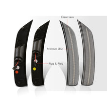 Load image into Gallery viewer, Chrysler Pacifica 2017-2022 / Voyager 2020-2022 4 Piece Front Amber & Rear Red LED Fender Side Marker Lights Clear Len