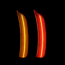 Load image into Gallery viewer, Chrysler Pacifica 2017-2022 / Voyager 2020-2022 4 Piece Front Amber & Rear Red LED Fender Side Marker Lights Clear Len