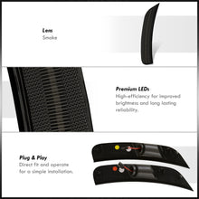 Load image into Gallery viewer, Chrysler Pacifica 2017-2022 / Voyager 2020-2022 4 Piece Front Amber & Rear Red LED Fender Side Marker Lights Smoke Len