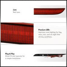 Load image into Gallery viewer, Chrysler 300 300C 2015-2022 Rear Red LED Reflector Lights Red Len