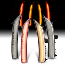 Load image into Gallery viewer, Chrysler 200 2015-2017 4 Piece Front Amber & Rear Red LED Fender Side Marker Lights Clear Len