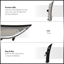 Load image into Gallery viewer, Chrysler 200 2015-2017 4 Piece Front Amber & Rear Red LED Fender Side Marker Lights Clear Len