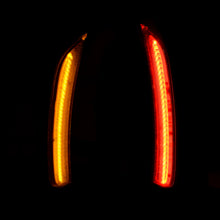 Load image into Gallery viewer, Chrysler 200 2015-2017 4 Piece Front Amber & Rear Red LED Fender Side Marker Lights Clear Len