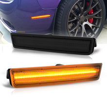 Load image into Gallery viewer, Dodge Challenger 2015-2022 Front Amber LED Side Marker Smoke Len