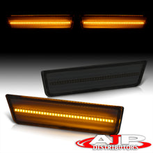 Load image into Gallery viewer, Dodge Challenger 2008-2014 Amber LED Front Side Marker Lights Smoke Len