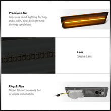 Load image into Gallery viewer, Dodge Challenger 2008-2014 Amber LED Front Side Marker Lights Smoke Len