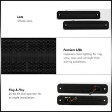 Load image into Gallery viewer, Ford Bronco 1978-1979 / F100 F150 F250 1973-1979 / E150 E350 Econoline 1975-1991 4 Piece Front Amber & Rear Red LED Side Marker Lights Smoke Len