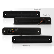 Load image into Gallery viewer, Ford Bronco 1978-1979 / F100 F150 F250 1973-1979 / E150 E350 Econoline 1975-1991 4 Piece Front Amber & Rear Red LED Side Marker Lights Smoke Len