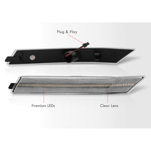 Load image into Gallery viewer, Ford Fusion 2006-2009 / Mercury Milan 2006-2009 Front Amber LED Side Marker Lights Clear Len