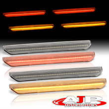 Load image into Gallery viewer, GMC Sierra 2500HD 3500HD 2020-2022 4 Piece Front Amber & Rear Red LED Fender Side Marker Lights Clear Len