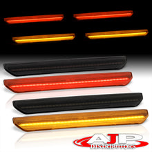 Load image into Gallery viewer, GMC Sierra 2500HD 3500HD 2020-2022 4 Piece Front Amber & Rear Red LED Fender Side Marker Lights Smoke Len