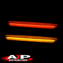 Load image into Gallery viewer, GMC Sierra 2500HD 3500HD 2020-2022 4 Piece Front Amber & Rear Red LED Fender Side Marker Lights Smoke Len