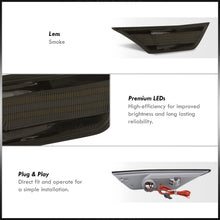 Load image into Gallery viewer, Honda Civic 2016-2021 2in1 Turn Signal/Running Lights LED Side Marker Smoke Len