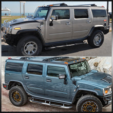 Load image into Gallery viewer, Hummer H2 2003-2009 4 Piece Front Amber & Rear Red LED Side Marker Lights Clear Len