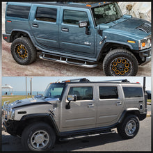 Load image into Gallery viewer, Hummer H2 2003-2009 4 Piece Front Amber & Rear Red LED Side Marker Lights Smoke Len