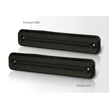 Load image into Gallery viewer, Hummer H2 2003-2009 4 Piece Front Amber & Rear Red LED Side Marker Lights Smoke Len