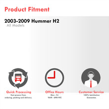 Load image into Gallery viewer, Hummer H2 2003-2009 4 Piece Front Amber & Rear Red LED Side Marker Lights Smoke Len