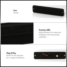 Load image into Gallery viewer, Jeep Wrangler YJ 1987-1995 Front Amber LED Side Marker Lights Smoke Len