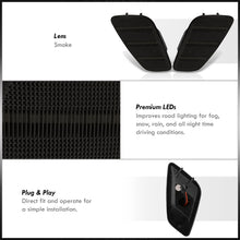 Load image into Gallery viewer, Jeep Wrangler TJ 1997-2006 Front Amber LED Side Marker Lights Smoke Len