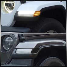 Load image into Gallery viewer, Jeep Wrangler 2018-2022 / Gladiator 2020-2022 Front Amber LED Side Marker Smoke Len