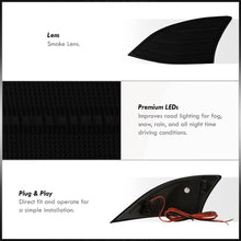 Load image into Gallery viewer, Lexus IS200t IS250 IS300 IS350 2014-2020 Rear Red LED Reflector Lights Smoke Len