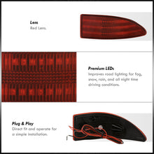 Load image into Gallery viewer, Lexus IS250 IS350 2006-2013 Rear Red LED Reflector Lights Red Len