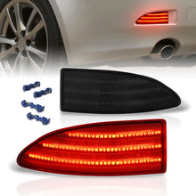 Load image into Gallery viewer, Lexus IS250 IS350 2006-2013 Rear Red LED Reflector Lights Smoke Len