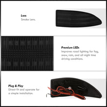 Load image into Gallery viewer, Lexus IS250 IS350 2006-2013 Rear Red LED Reflector Lights Smoke Len