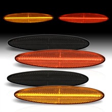 Load image into Gallery viewer, Lexus SC430 2002-2010 4 Piece Front Amber & Rear Red LED Fender Side Marker Lights Smoke Len