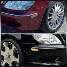 Load image into Gallery viewer, Mercedes Benz S-Class W220 2000-2006 Front Amber LED Side Marker Lights Clear Len